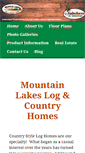 Mobile Screenshot of mountainlakesloghomes.com